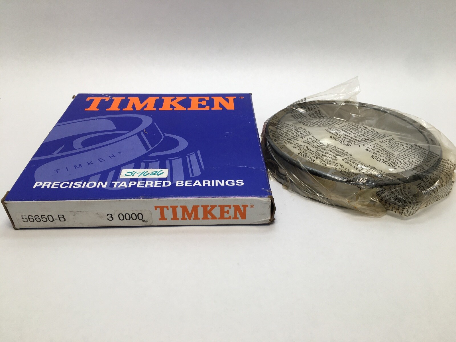 TIMKEN 56650B-3 Flange Taper Roller Bearing Cup 6-1/2″ OD 56650-B 3 USA