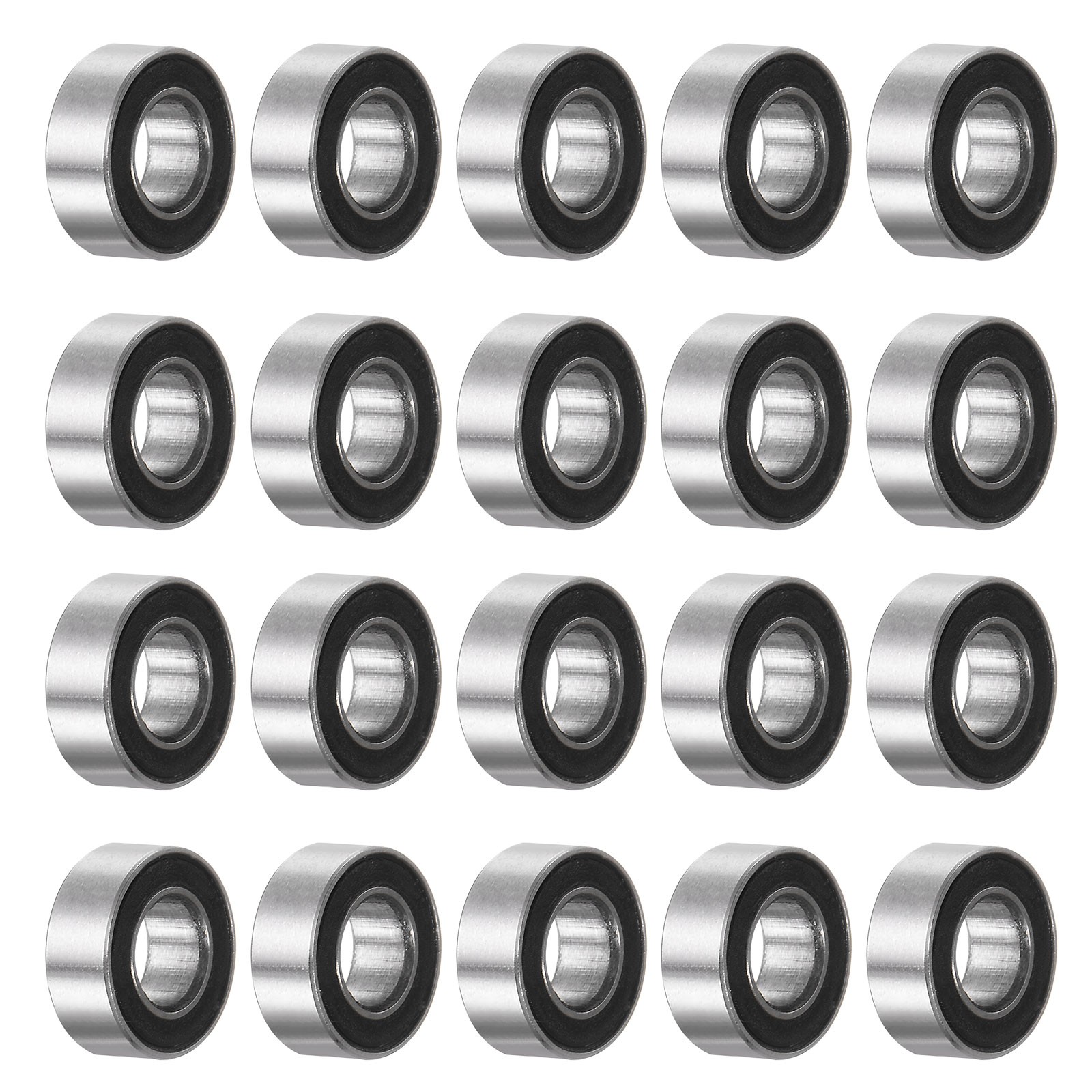 20pcs MR84-2RS Bearings 4x8x3mm Chrome Steel Mini Bearing Double Sealed ABEC3