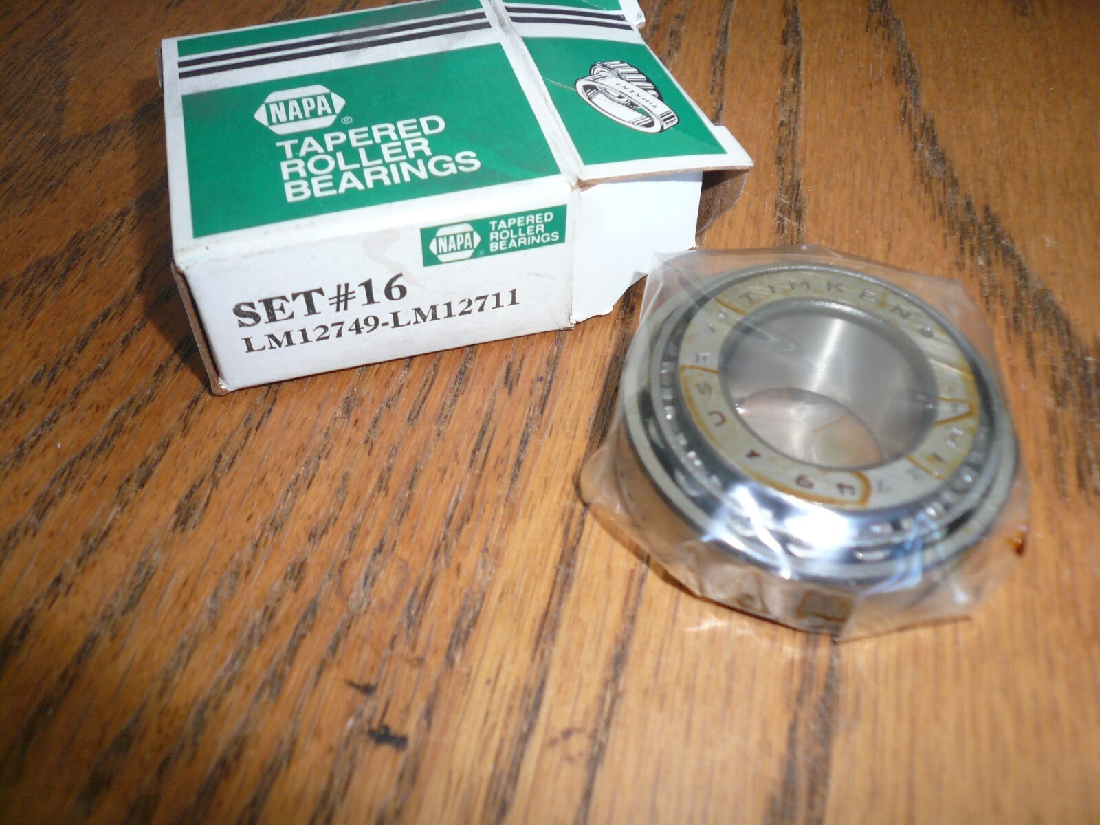 NAPA/TIMKEN TAPERED BEARING SET #16 LM12749-LM12711 – NOS