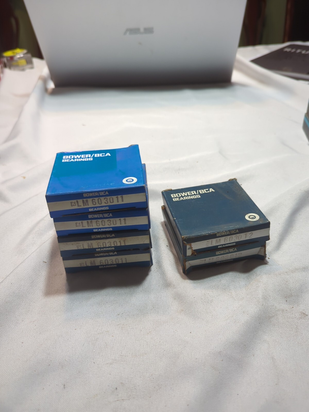 BOWER 4x LM603011 & 2x LM603012 TAPERED ROLLER BEARING CUP ONLY Lot Of 6 (J01)