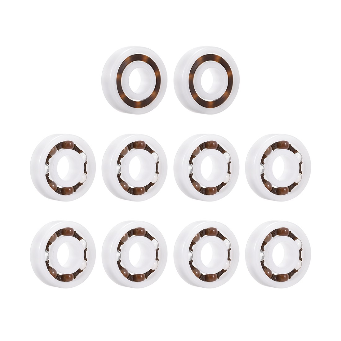 6000 Plastic Bearings 10x26x8mm Glass Ball Nylon Cage 10pcs