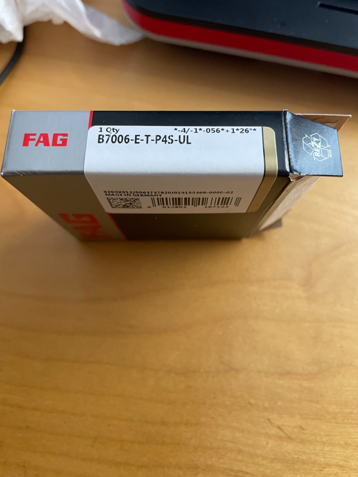 B7006-E-T-P4S-UL FAG/Schaeffler, 30 x 55 x 13 mm Angular Contact Bearing