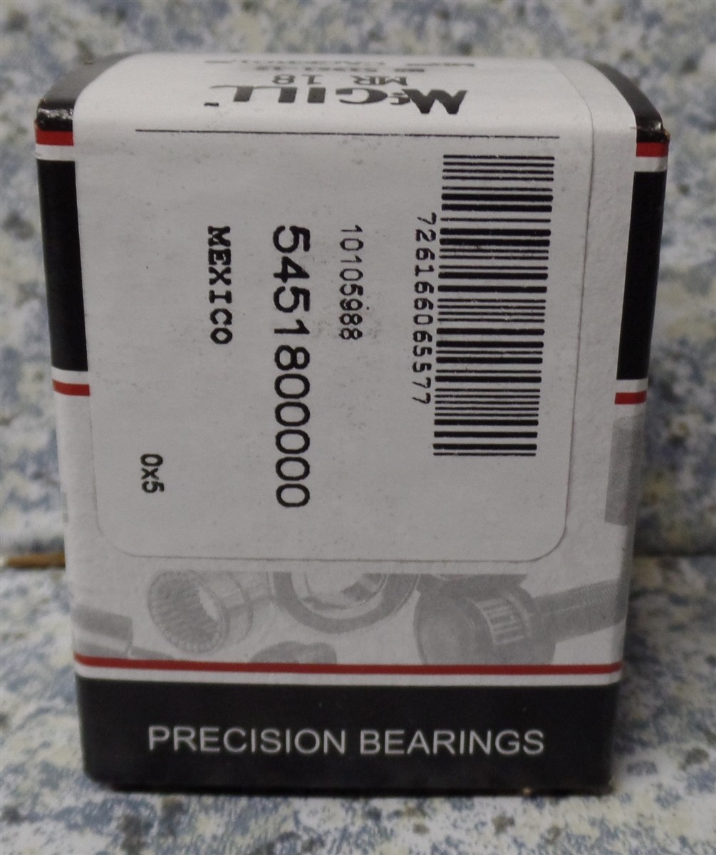 MCGILL MS 51961-12 MR 18 Lot of 10 PCS Needle Roller Bearing NEW