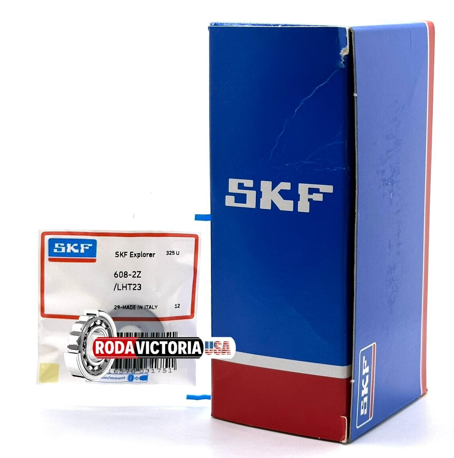 SKF 608 ZZ/LHT23 DEEP GROOVE BALL BEARING, METAL SHIELDED 8x22x7mm
