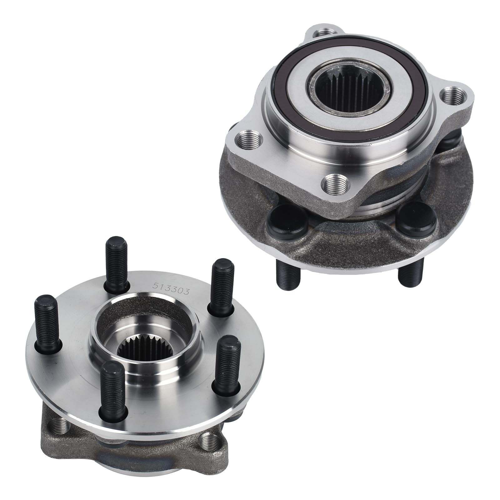 Autoround 513303 Pair Front Wheel Bearing Hub Assembly Compatible with Subaru…