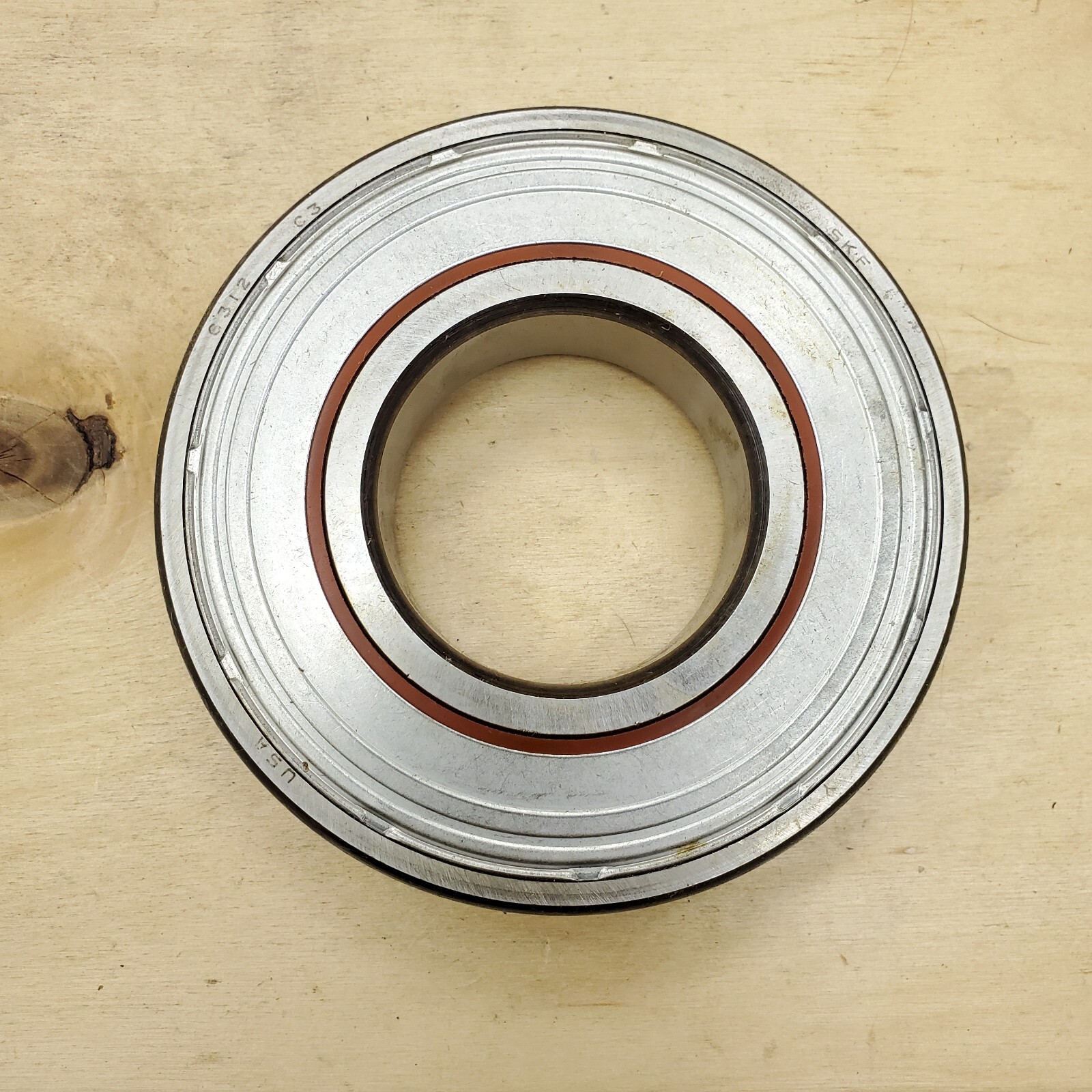 SKF 6312-2RSJ Roller Bearing with Double Rubber Metal Shield – NEW