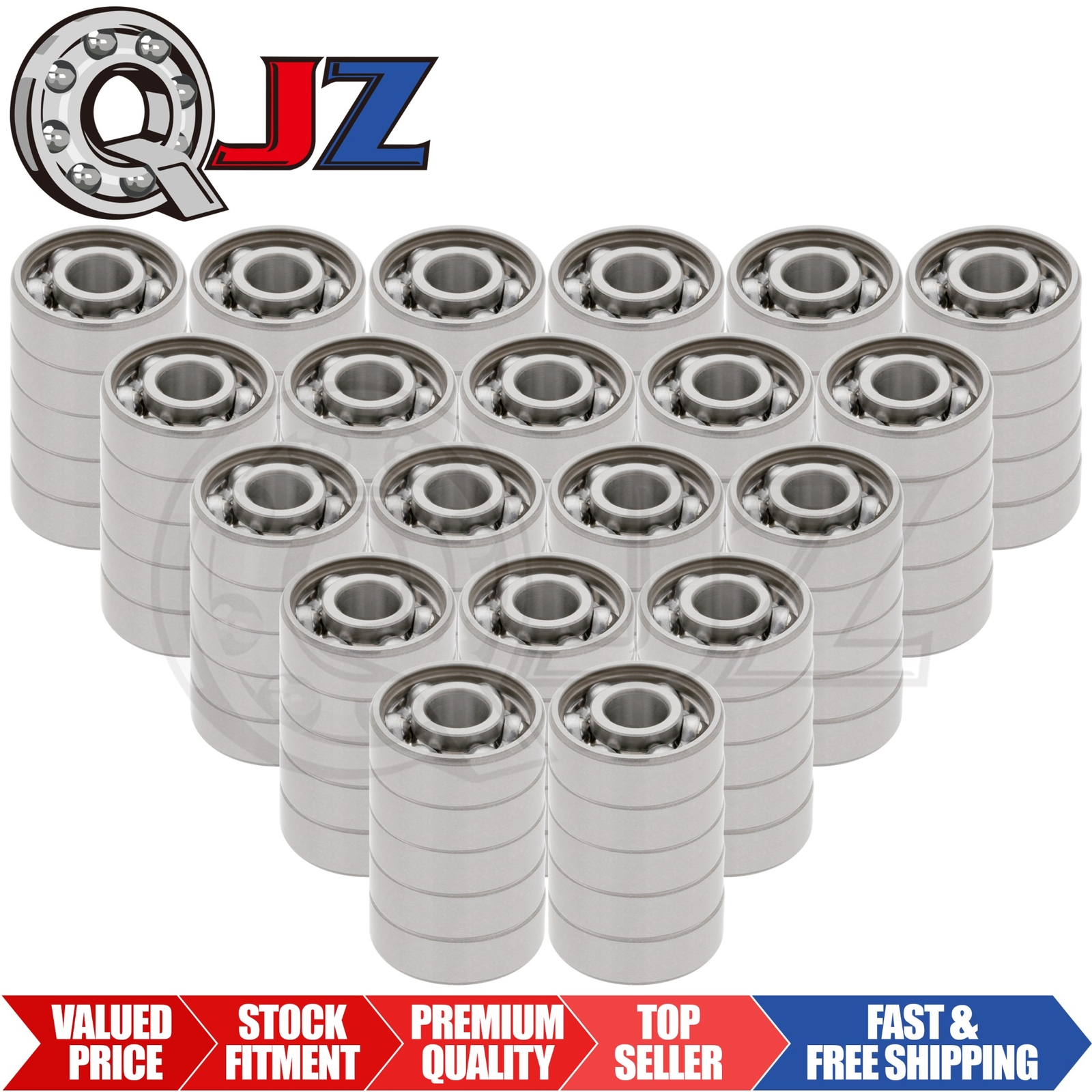 [Qty.100] New 606-OPEN Miniature Ball Bearing [6mm Bore x 17mm OD x 6mm Width]