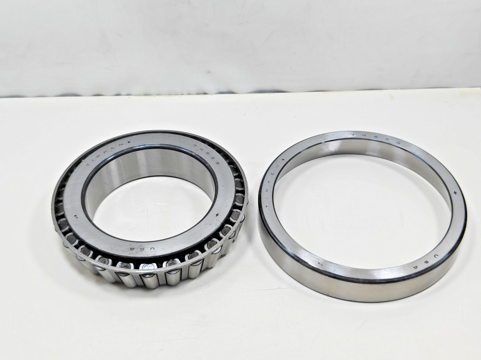 74525 74850 Timken Tapered Roller Bearing Cone&Cup Timken 74525-74850 USA Set