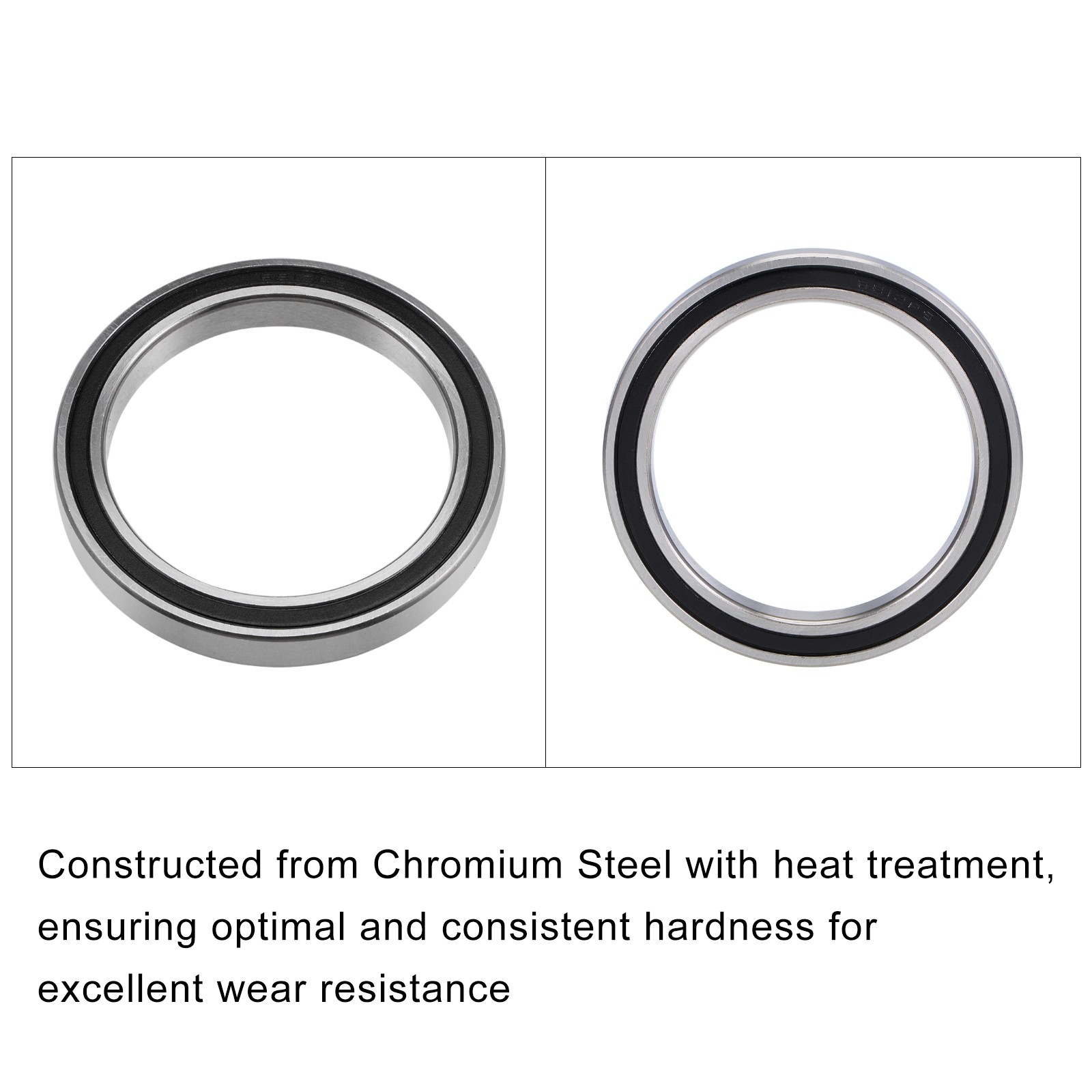 Bearings (6812-2RS, 60mmx78mmx10mm) 2Pcs, Chromium Steel Double Sealed