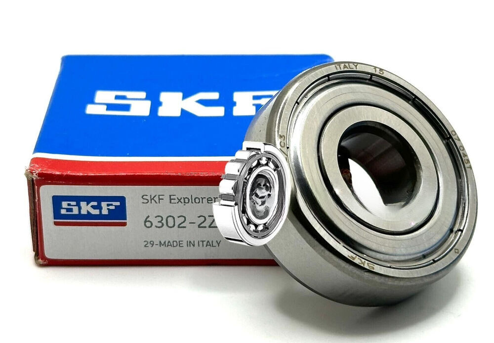 SKF 6302 ZZ C3 DEEP GROOVE BALL BEARING, METAL SHIELDED 15x42x13 mm
