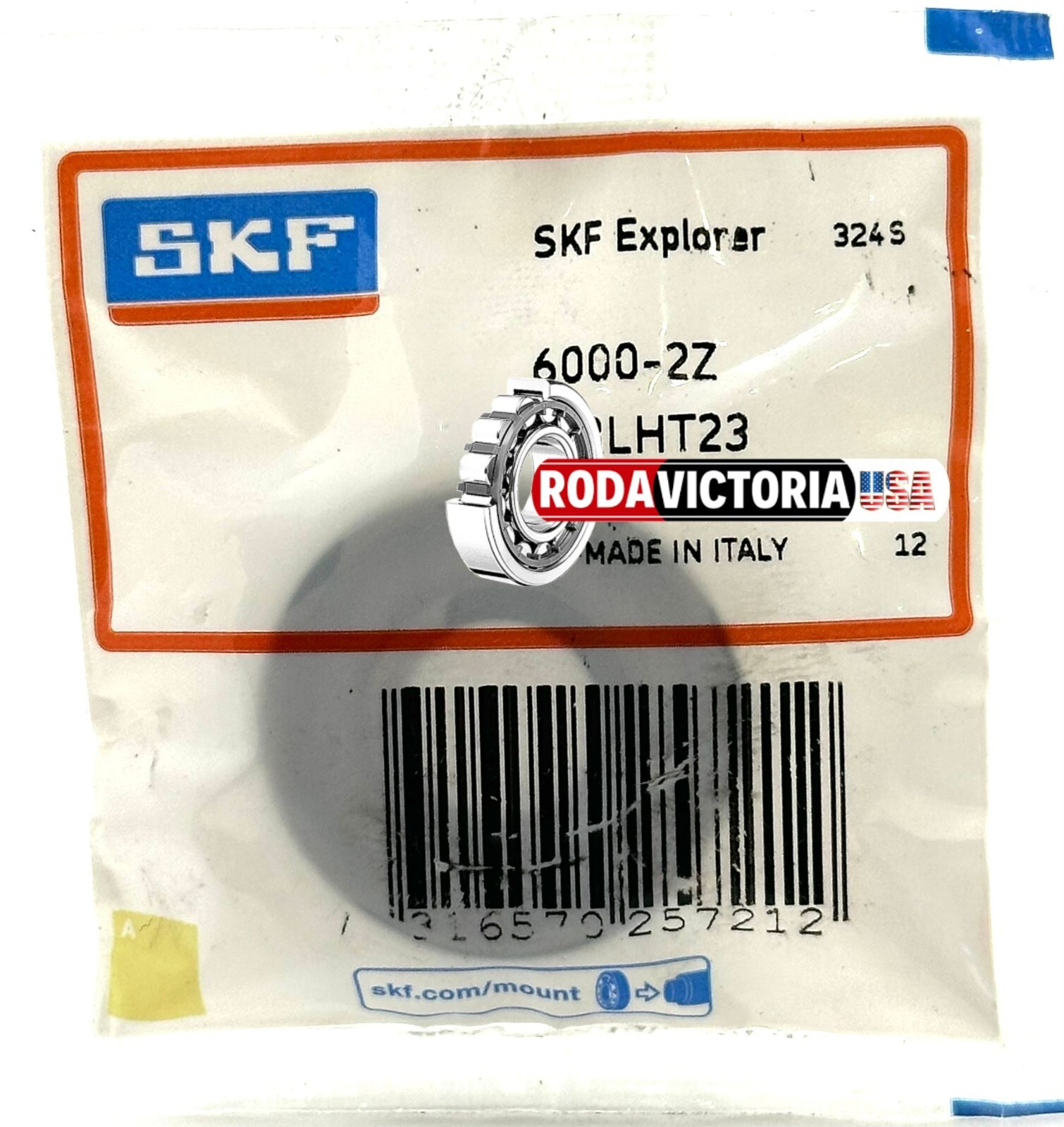 SKF 6000 ZZ LHT23 C3 BALL BEARING, METAL SHIELDED +25 to +145 °C 10x26x8mm