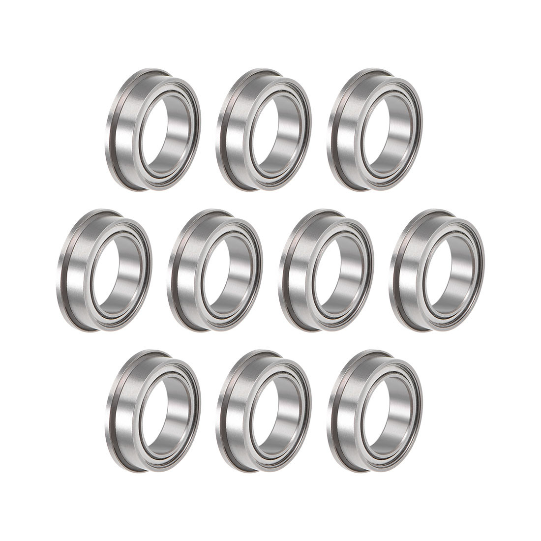 10pcs F6700ZZ Flanged Ball Bearing 10x15x4mm Shielded Chrome Steel Bearings