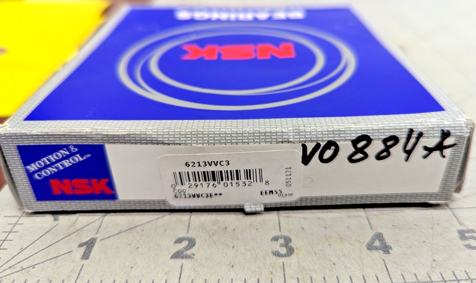 NSK 6213VVC3 Japan Deep Groove Ball Bearing Rubber Sealed Non-Contact [Z3B6