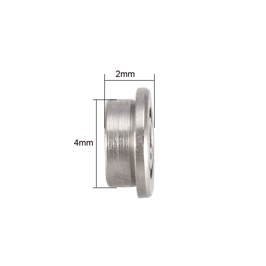 20 x F681XZZ Flange Ball Bearing for Equipment Shielded GCr15 Bearings 1.5x4x2mm