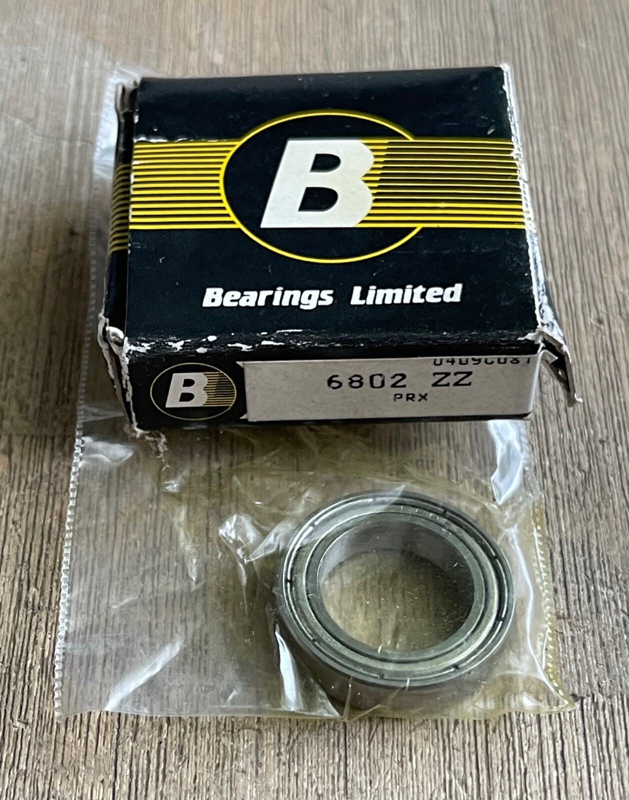 BEARINGS LIMITED 6802ZZ SHIELDED BALL BEARING NEW