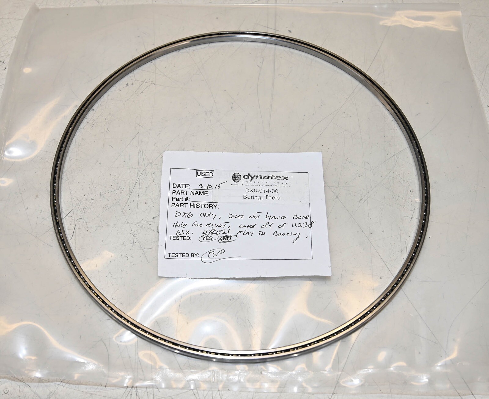 Kaydon KA100CP0 9F8DDD 0S3Y4 Thin Wall Large Diameter Bearing 10.475”OD 10.020″