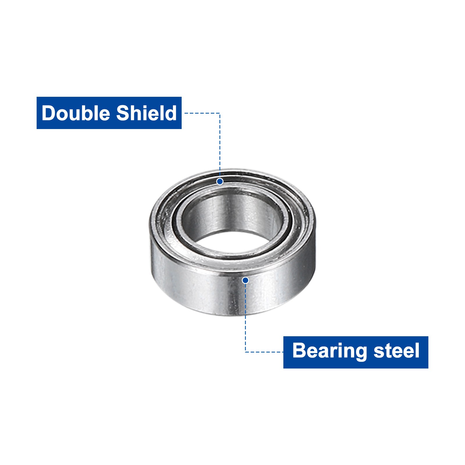 12Pcs MR74ZZ Deep Groove Ball Bearings 4mm ID 7mm OD 2.5mm Width Bearing