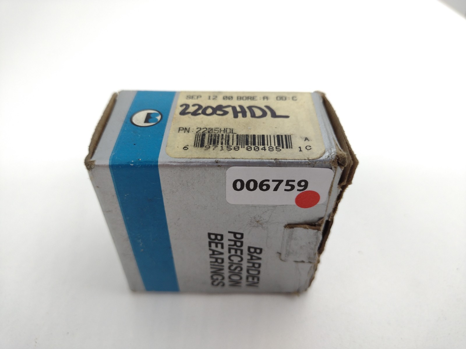 *** Barden 2205HDL Angular Contact Bearing 25 mm Bore