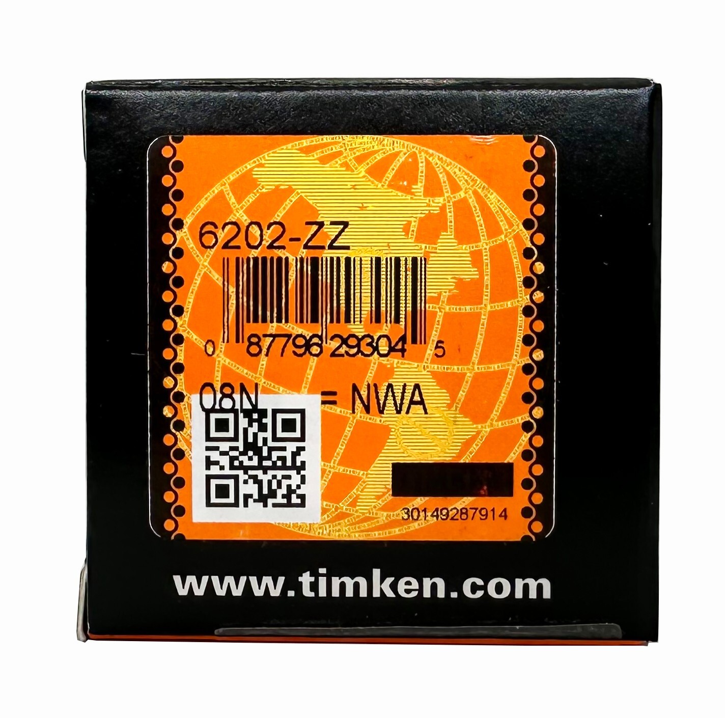 2PACK TIMKEN 6202-ZZ 15X35X11MM Double Metal Seal Ball Bearings