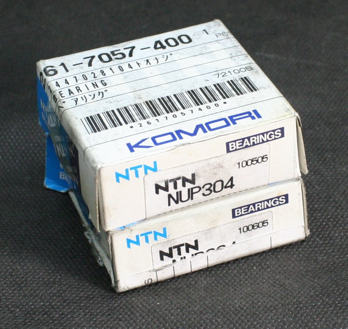 One (1) NTN NUP304 Cylindrical Roller Bearing 20MM Bore Japan
