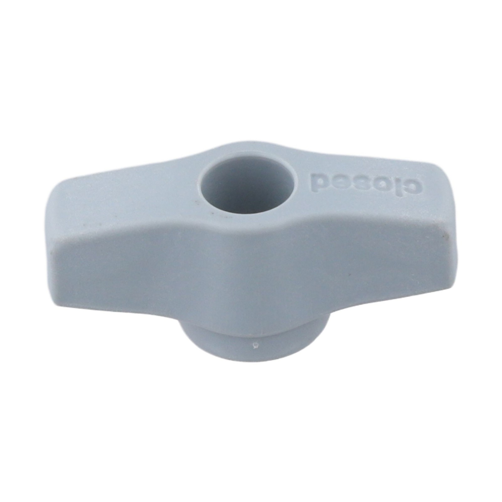 1pc Gray Plastic Square Water Supply Valve Knob for Gas Boiler Applications