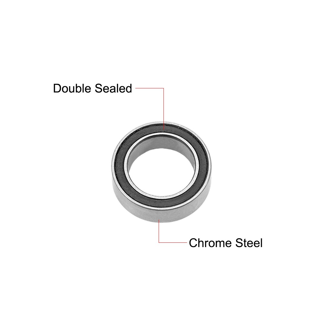 MR128-2RS Ball Bearings Z2 8x12x3.5mm Double Sealed Chrome Steel 4pcs