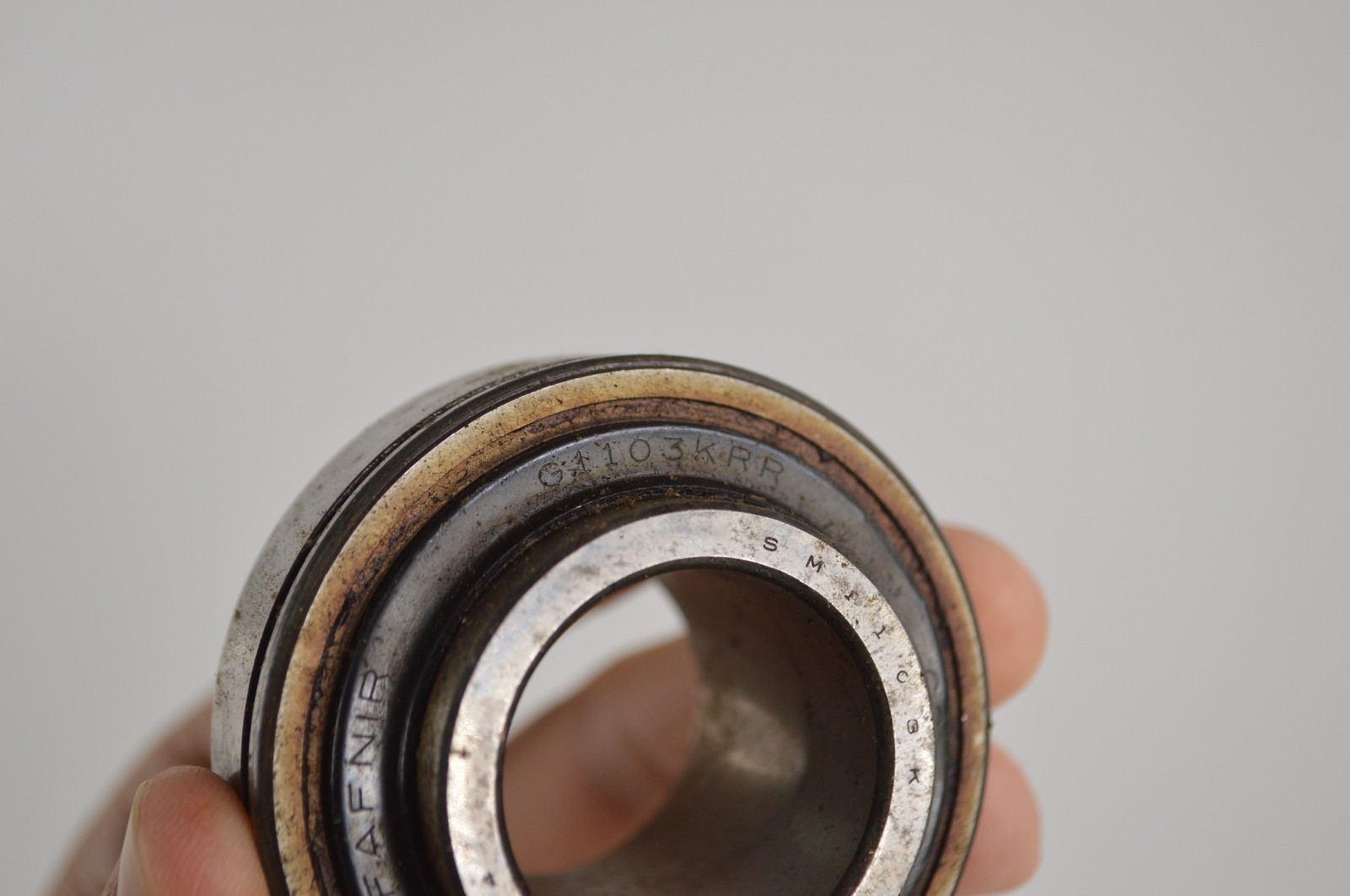 FAFNIR G1103KRR Ball Insert Bearing 1-3/16″ ID -NO COLLAR – MADE IN USA