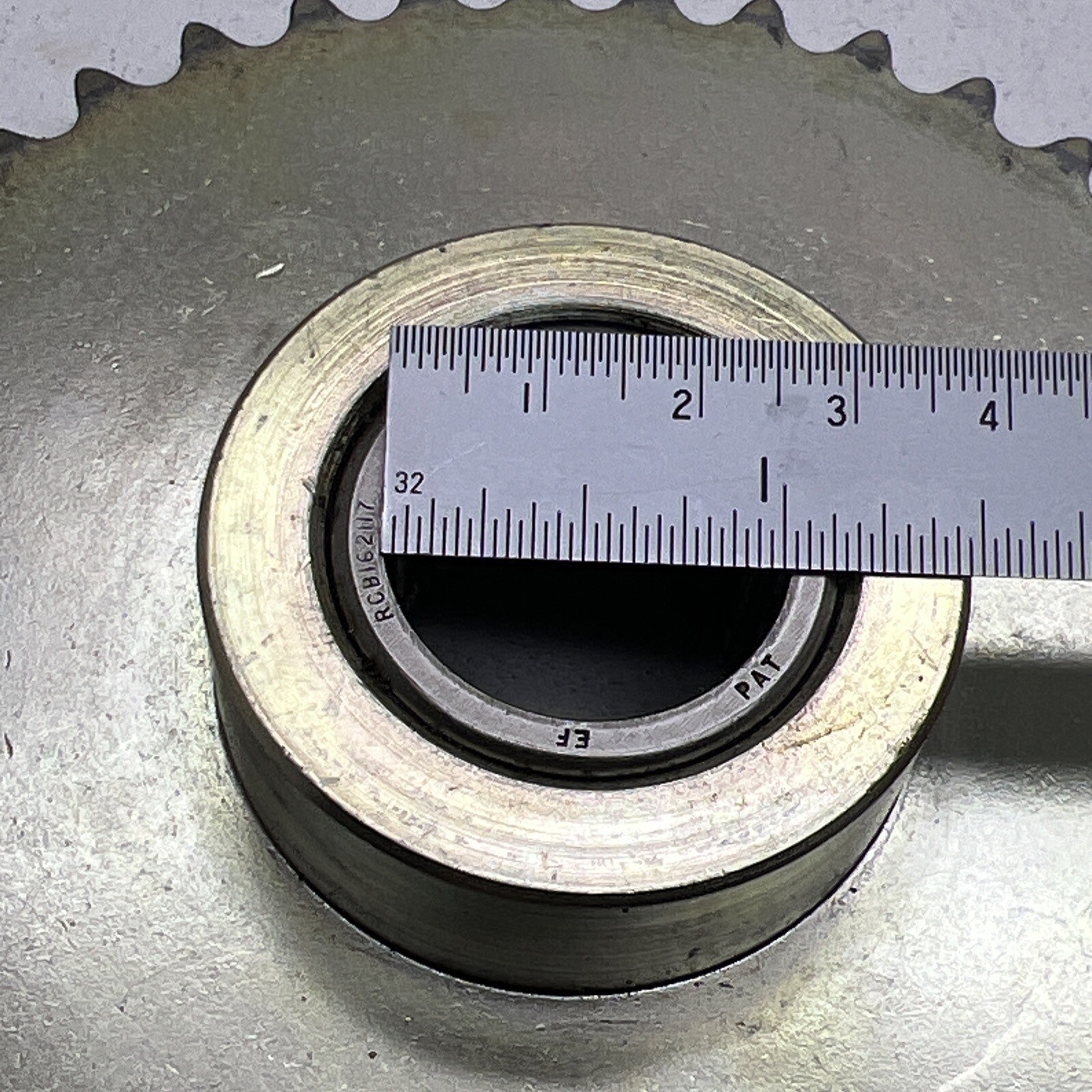 5″ Sprocket with 1″ Bore Needle Roller Bearing, RCB162117, Steel