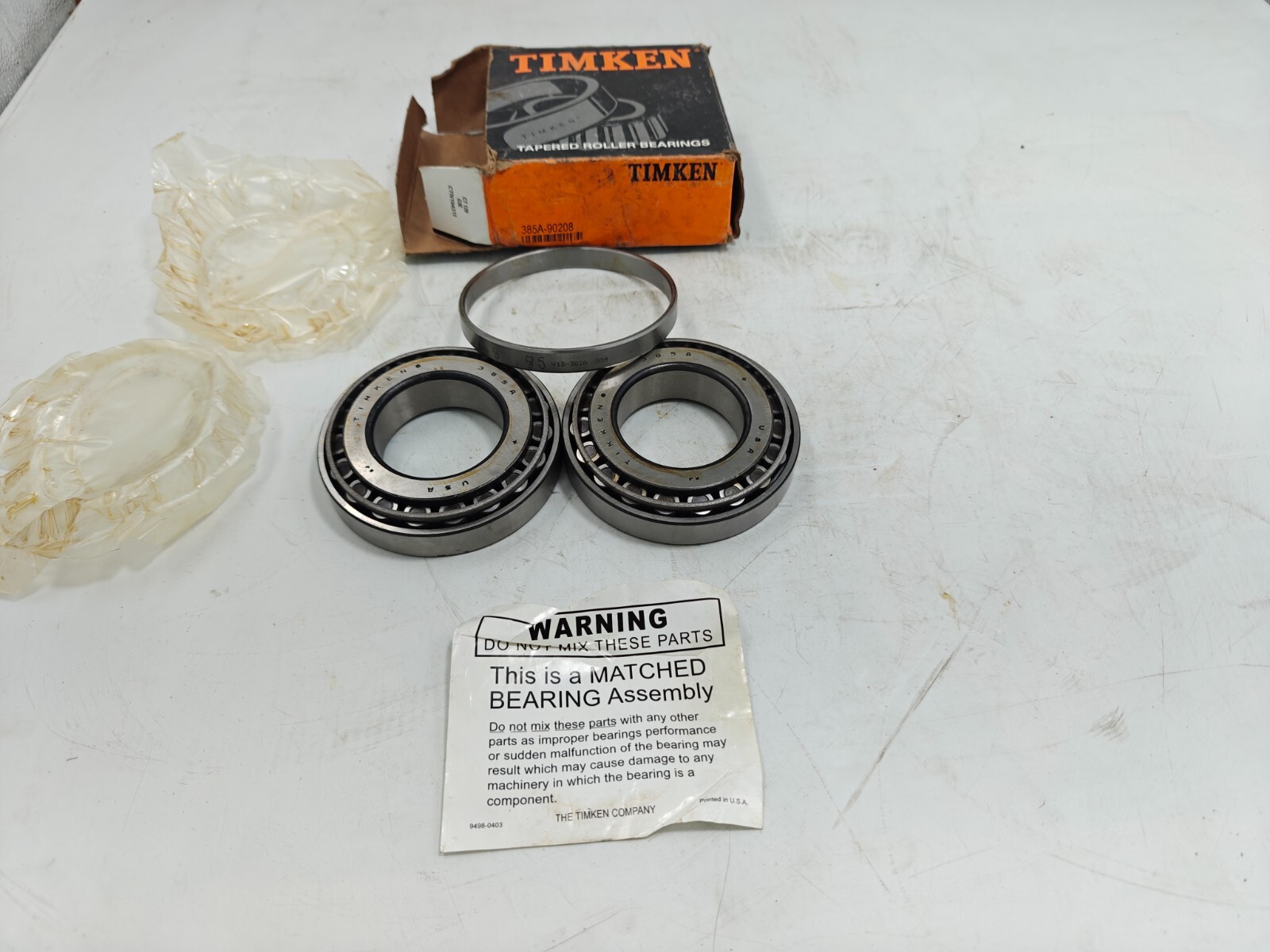 385A – 90208 Timken 385A – 382A Y1S-382), Tapered Roller Bearings Assembly