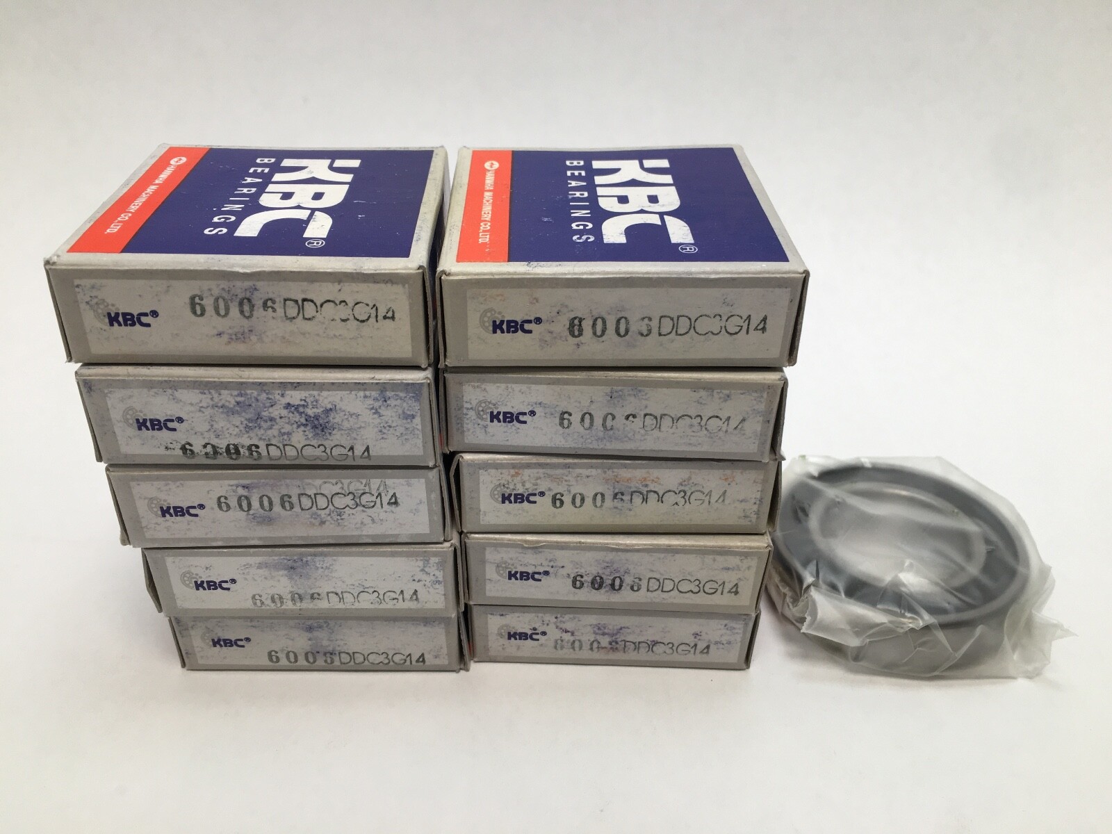 KBC 6006DDC3 Bearing Rubber Seals 30x55x13 mm 6006 DD 2RS RS C3 G14 6006RS 10pcs