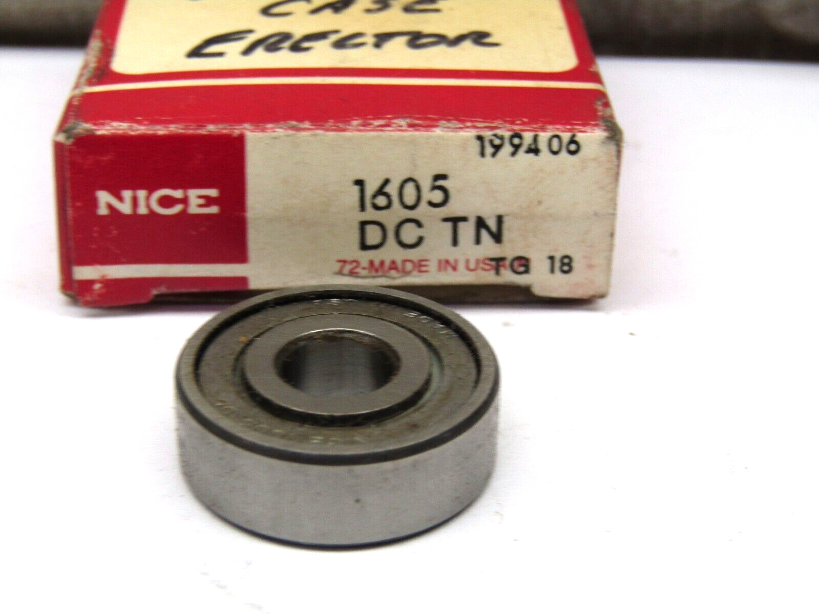 Nice 1605-DCTN 5/16″ x 29/32″ x 5/16″ Metal Shielded Bearing Made in USA