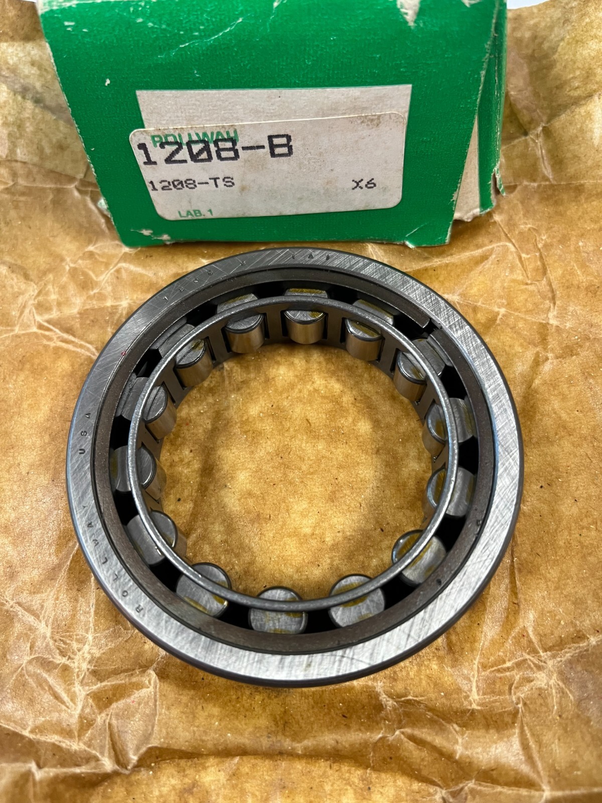 ROLLWAY 1208-B Cylindrical Roller Bearing w/o Inner Ring 1208-TS – NEW –