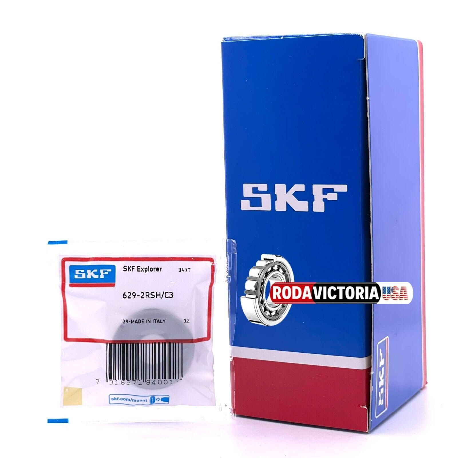 SKF Explorer 629-2RS C3 Deep Groove Ball Bearing 9x26x8 mm