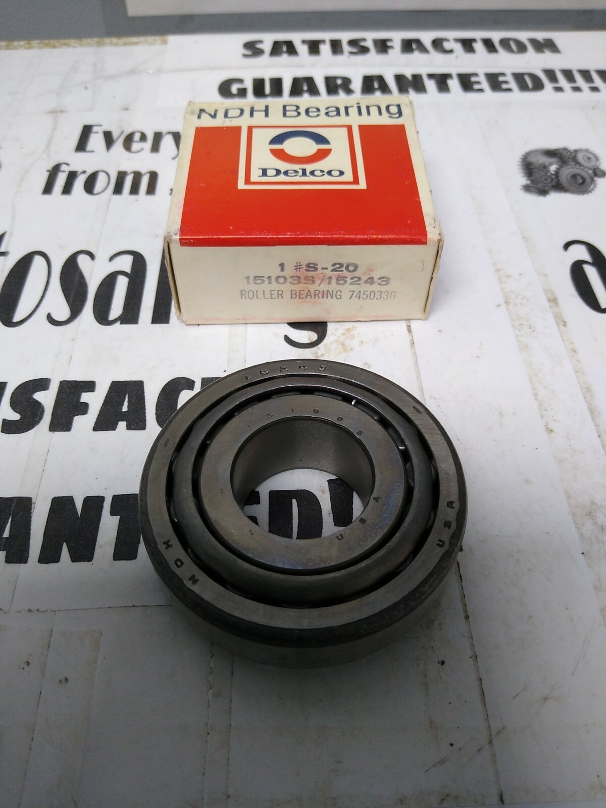 Delco NDH,#S-20 15103S/15243,Roller Bearing NOS