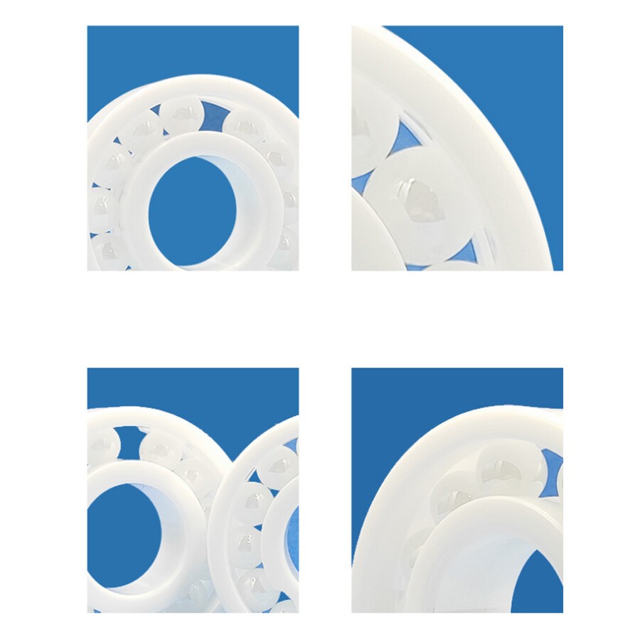 Zro2 Full Ball Ceramic Bearing Inner Dia 3mm-60mm Zirconia Dioxide Ball Bearing