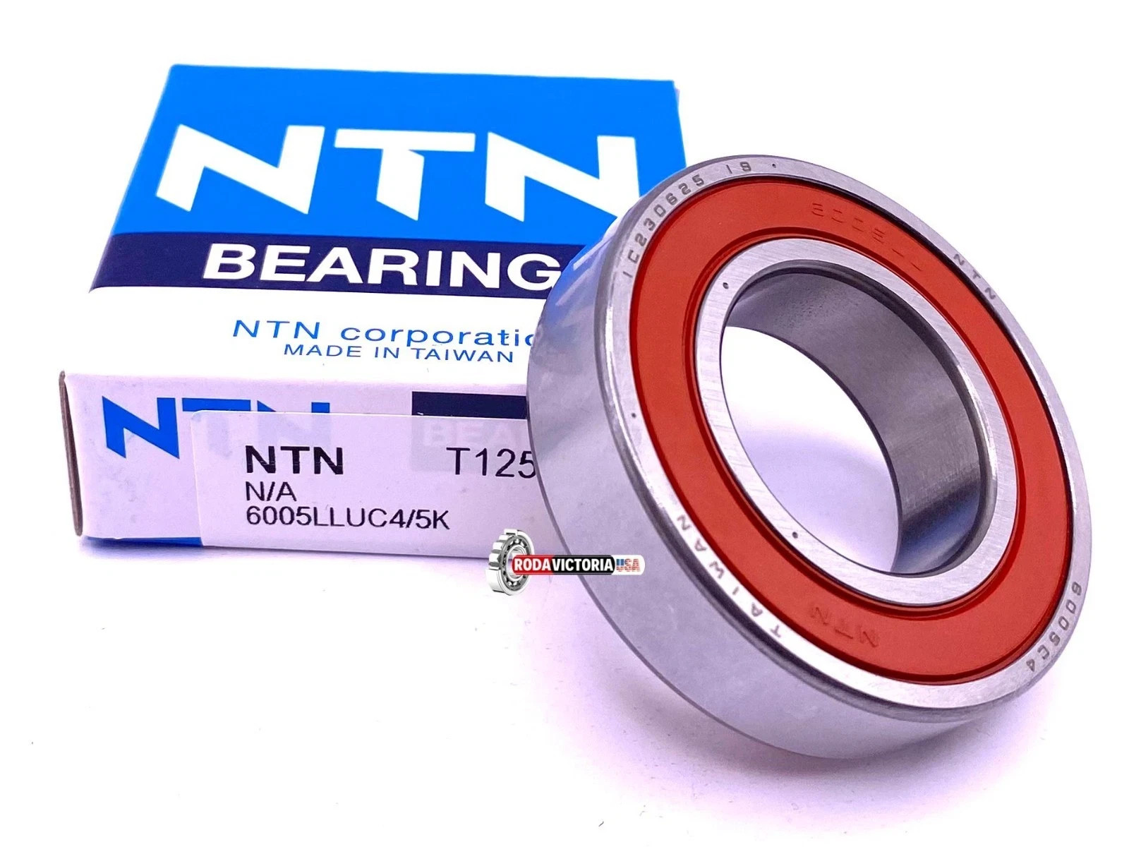 NTN 6005 LLU C4 /5K Deep Groove Ball Bearing, Rubber Sealed 25x47x12 mm