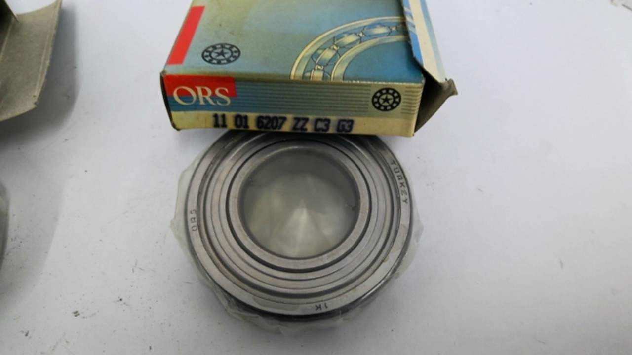 ORS 6207-ZZ-C3-G3 Deep Groove Ball Bearing Lot Of 2 Bore 1-7/16″ OAW 2-7/8″