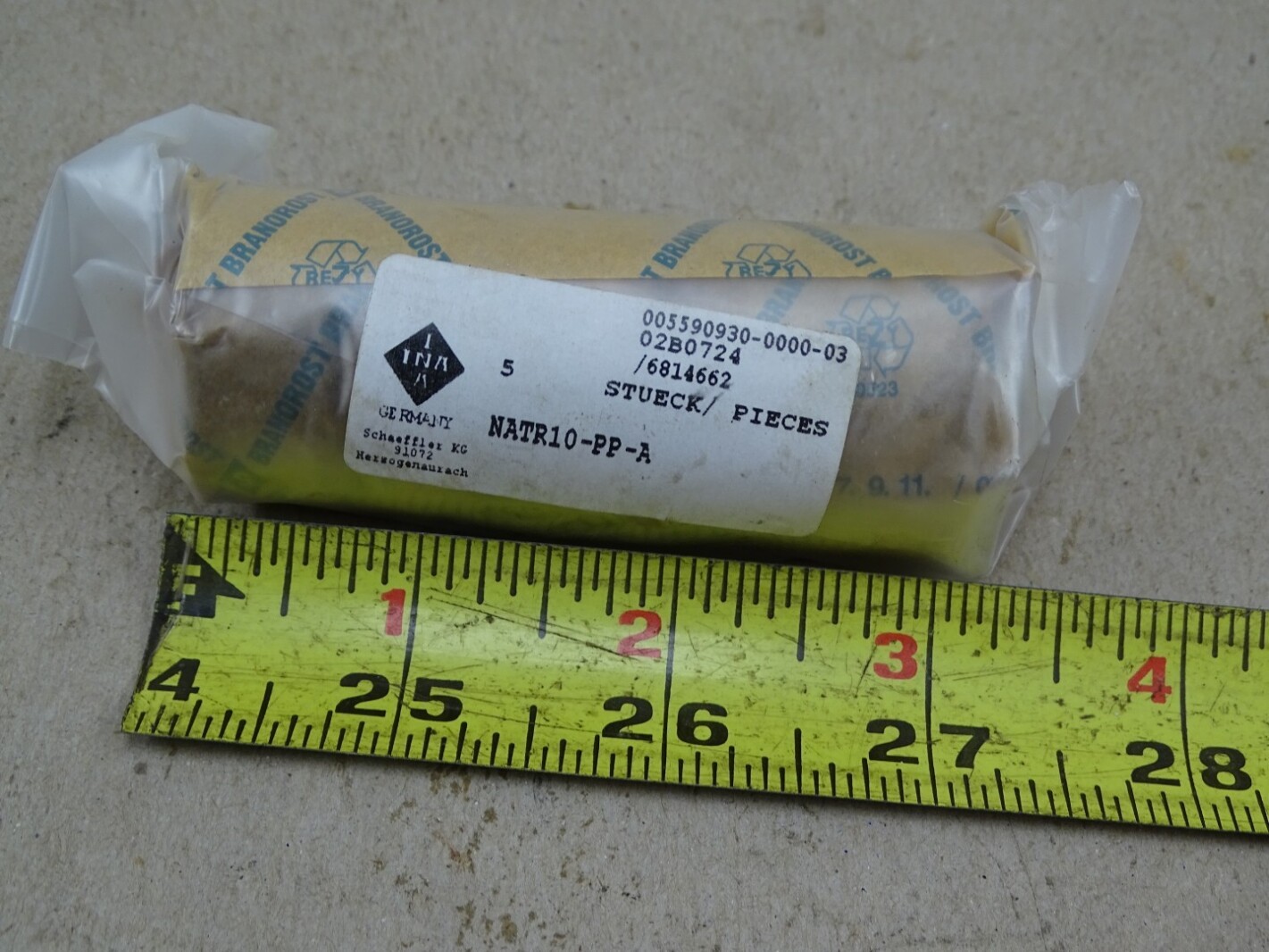 (5) INA Roller Bearing 30mm x 10mm x 15mm , NATR10-PP-A