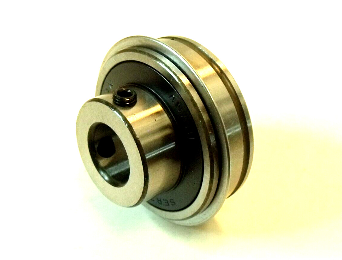(2) NIB AMI / Asahi SER202 Set Screw Locking Ball Bearing Inserts: 15mm Bore