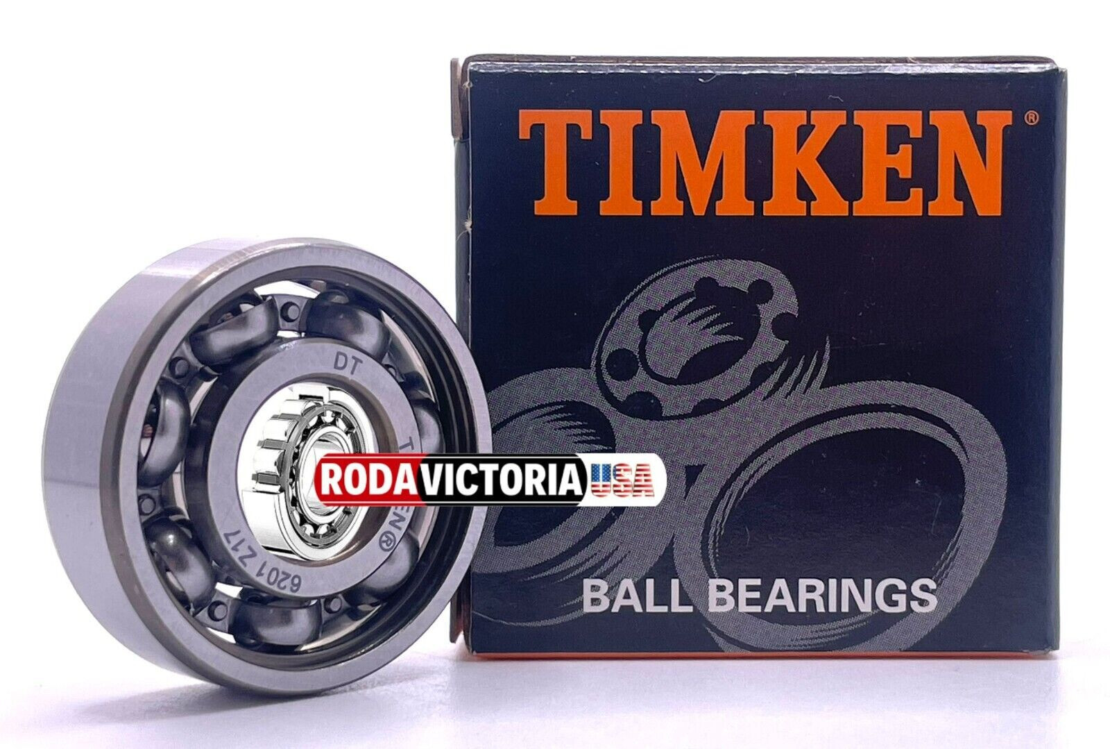 TIMKEN 6201 Deep Groove Ball Bearing OPEN NO SEALS 12x32x10mm