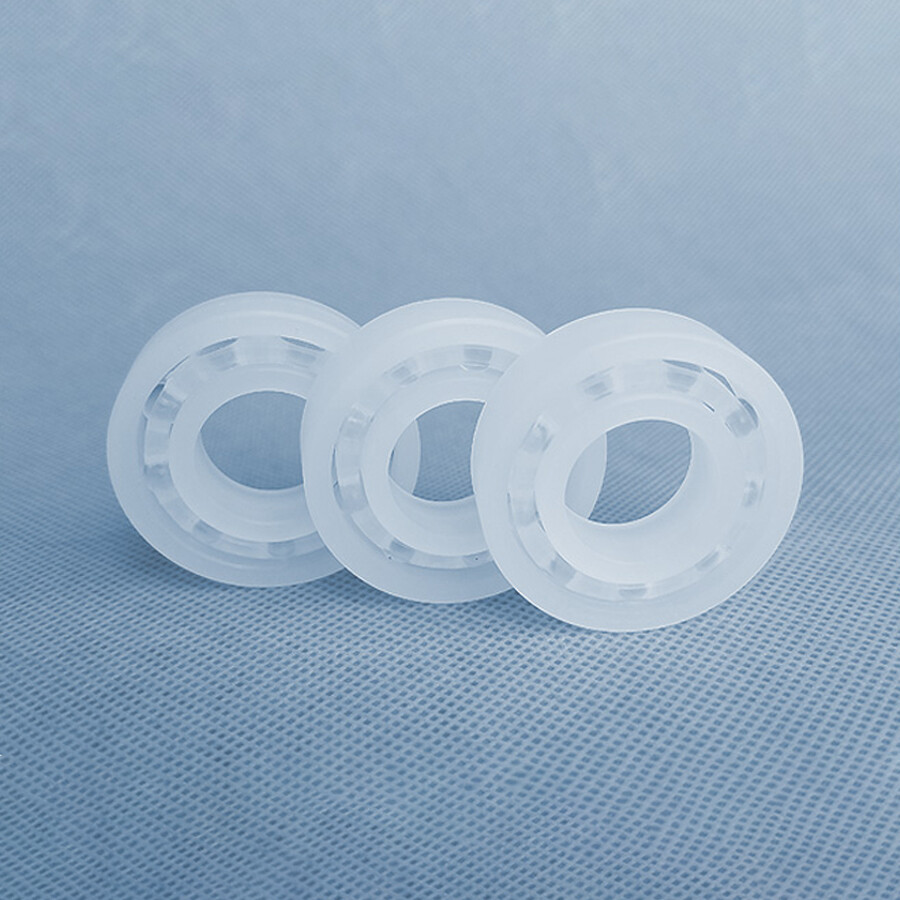 PP Plastic Ball Bearing ID 5-40mm Polypropylene Corrosion Resistance Waterproof