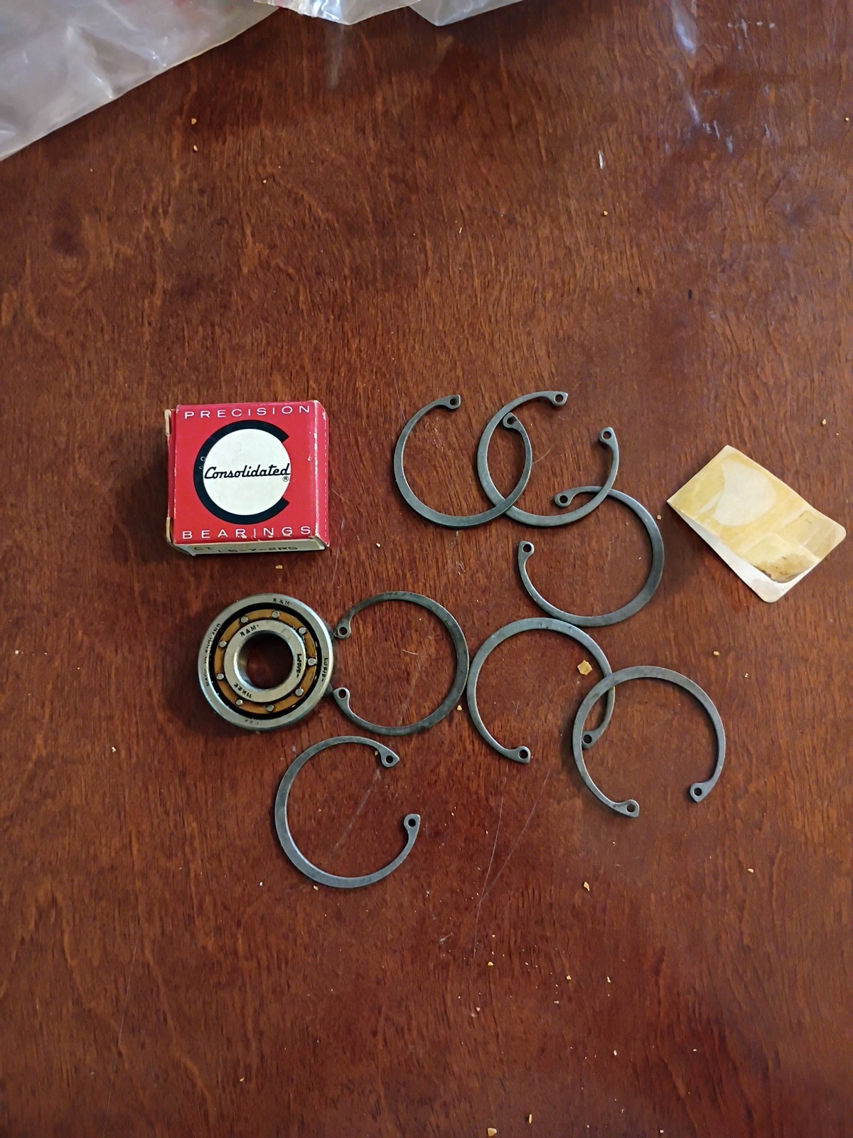 Precision Bearings LS-7-2RS Bearing new plus some parts for another bearing