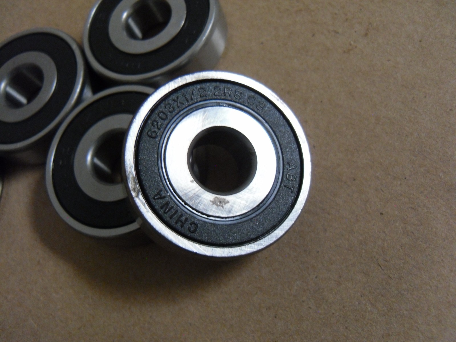 (Qty 7) 6203 X 1/2 2RS C3 BALL BEARING SPECIAL BORE 1/2″
