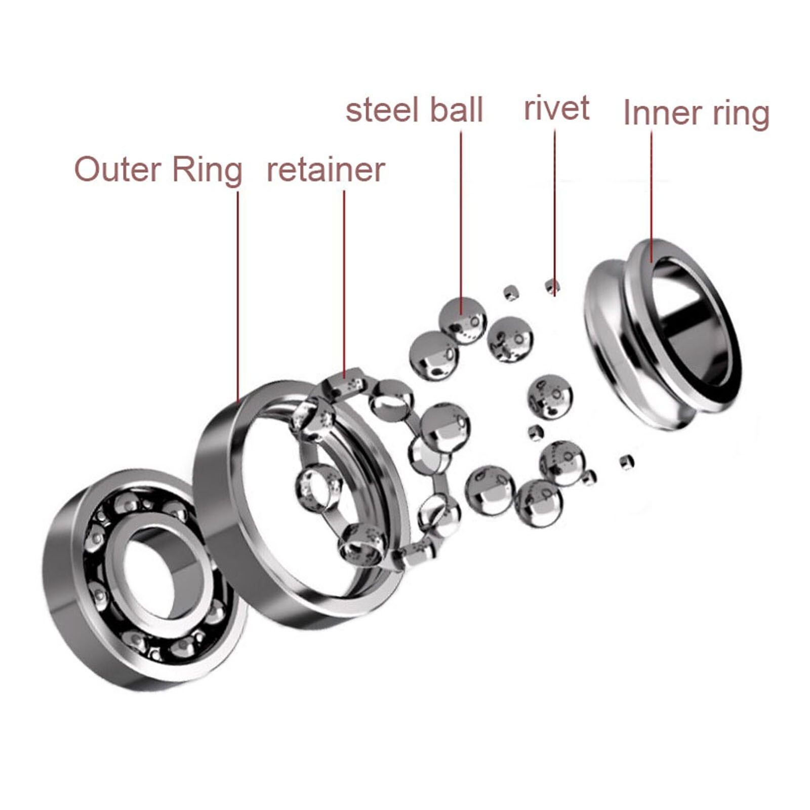 10pcs Speed mute wear-resistan 1x3x1mm 681ZZ high carbon steel Ball Bearing