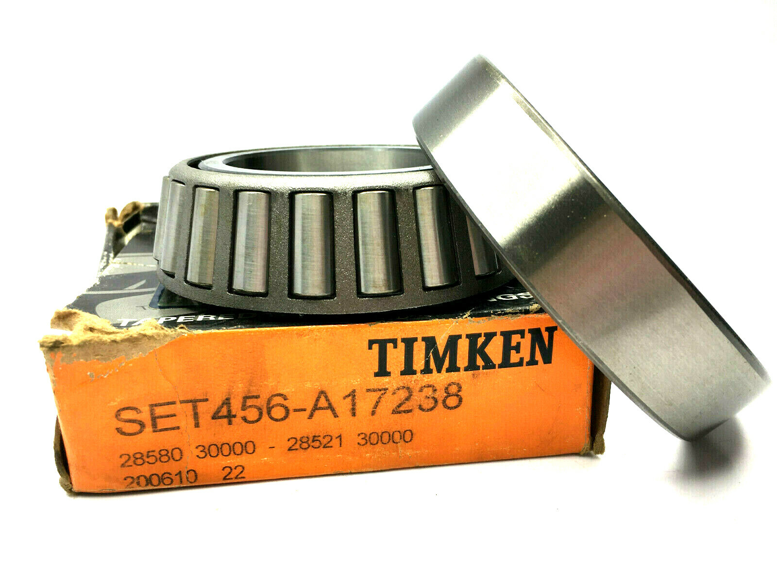 NEW TIMKEN SET 456-A17238 *3 28521 CUP 28580 CONE PRECISION TAPER ROLLER BEARING