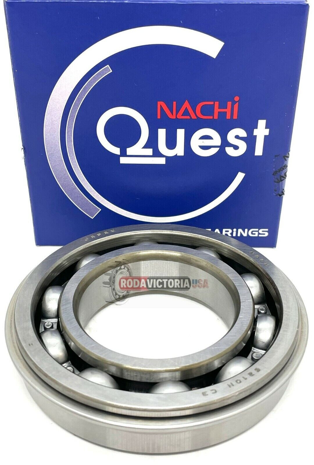 NACHI JAPAN 6210 NR BALL BEARING OPEN TYPE, NO SEALS+SNAP RING 50x90x20mm NACHI