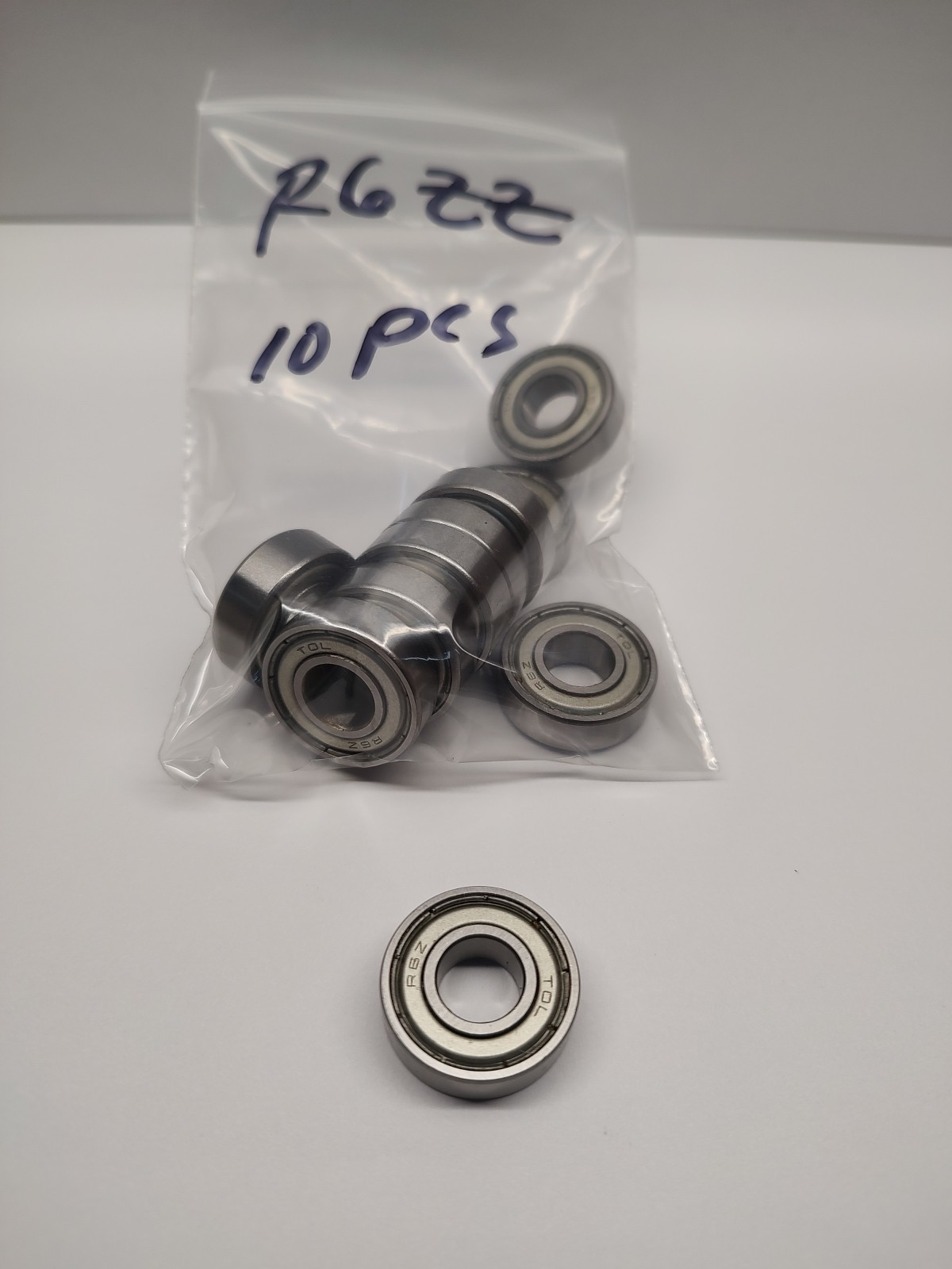 R6-ZZ Ball Bearing 3/8″ x 7/8″ x 9/32″ R6 ZZ Metal Shielded (Qty 10)