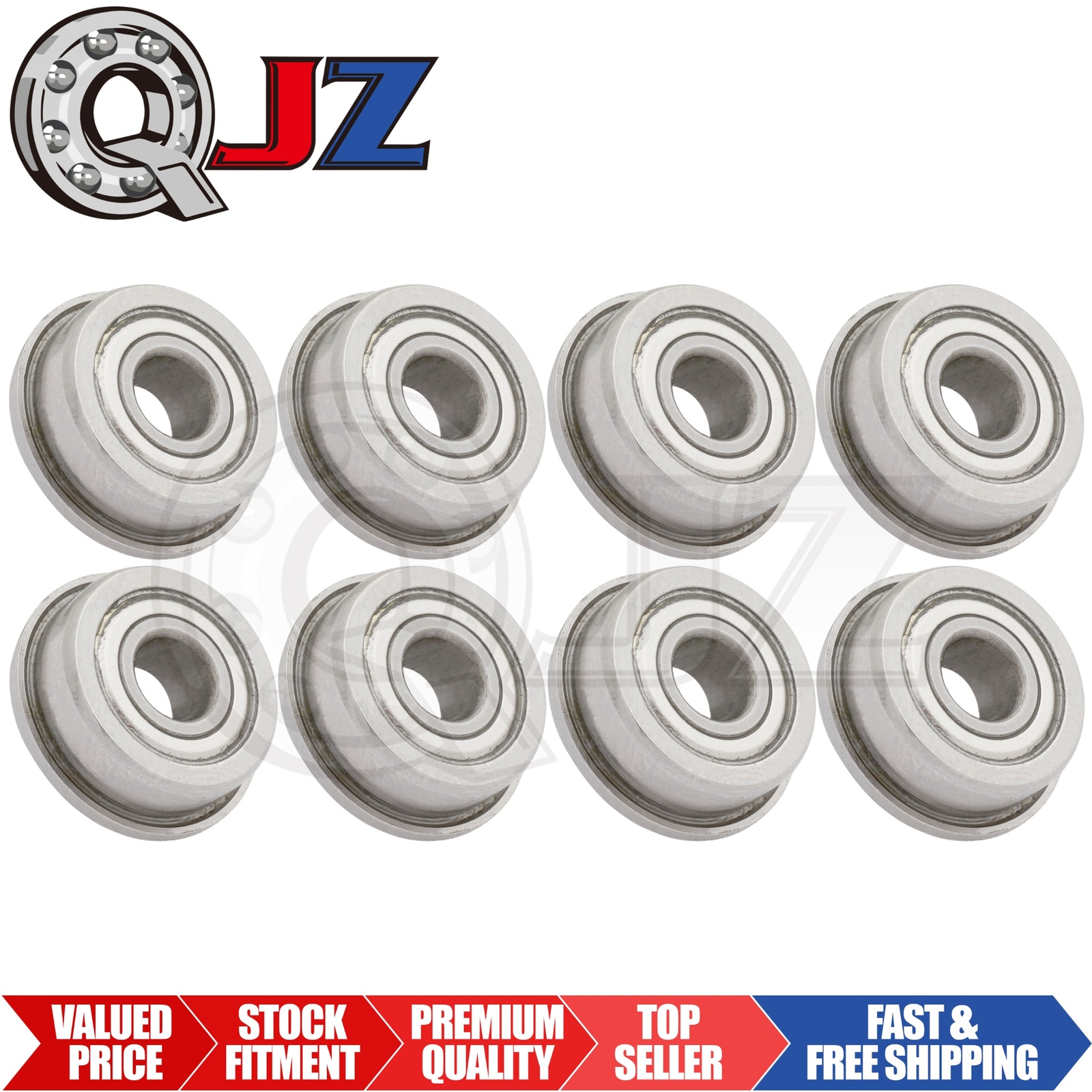 [Qty.8] New FL605-ZZ Miniature Flanged Ball Bearing [5mm ID x 14mm OD x 5mm W]