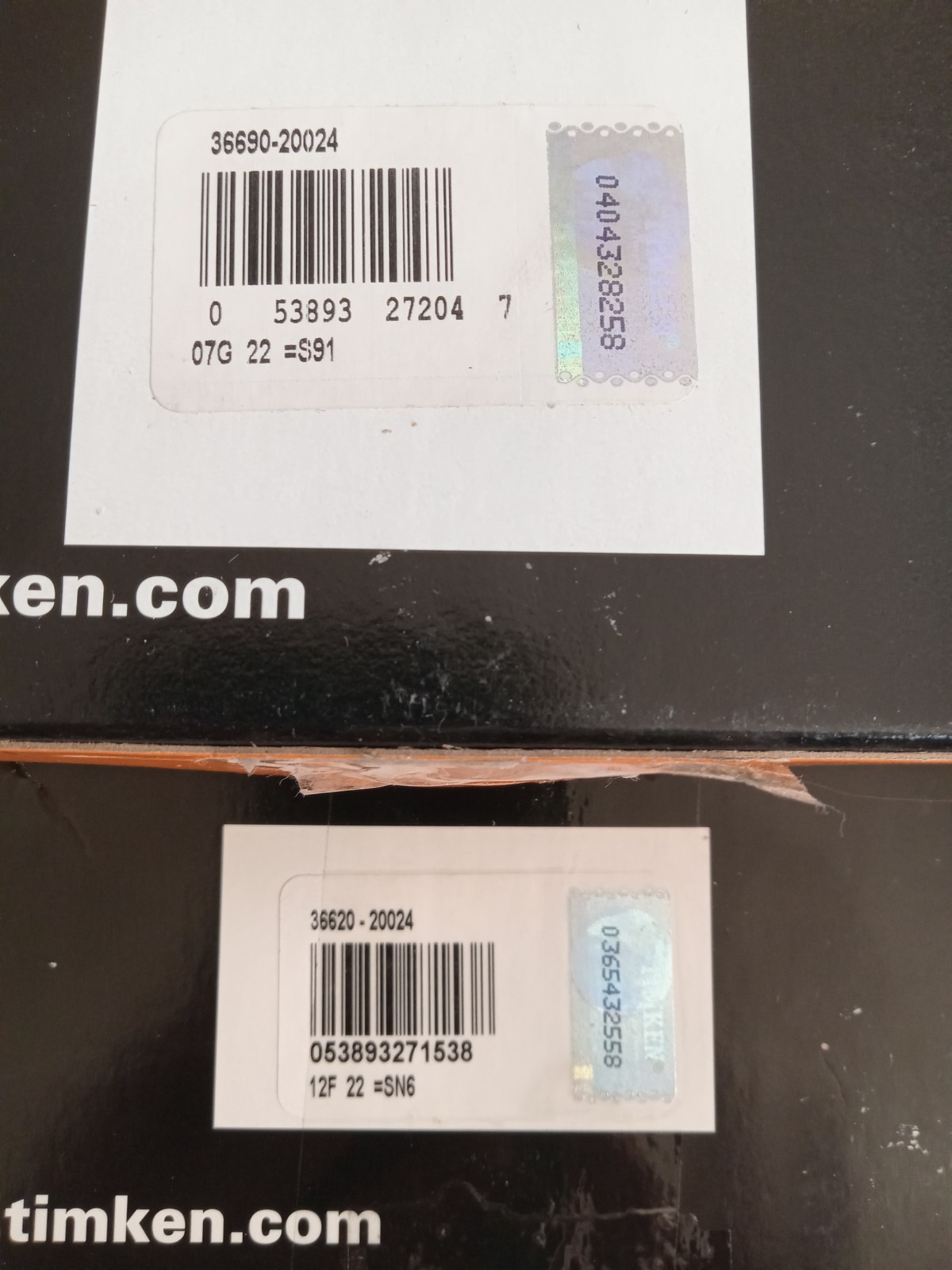 Timken 36690 / 36620 Tapered Roller Bearing Cone & Cup Set, 5.75″ Bore