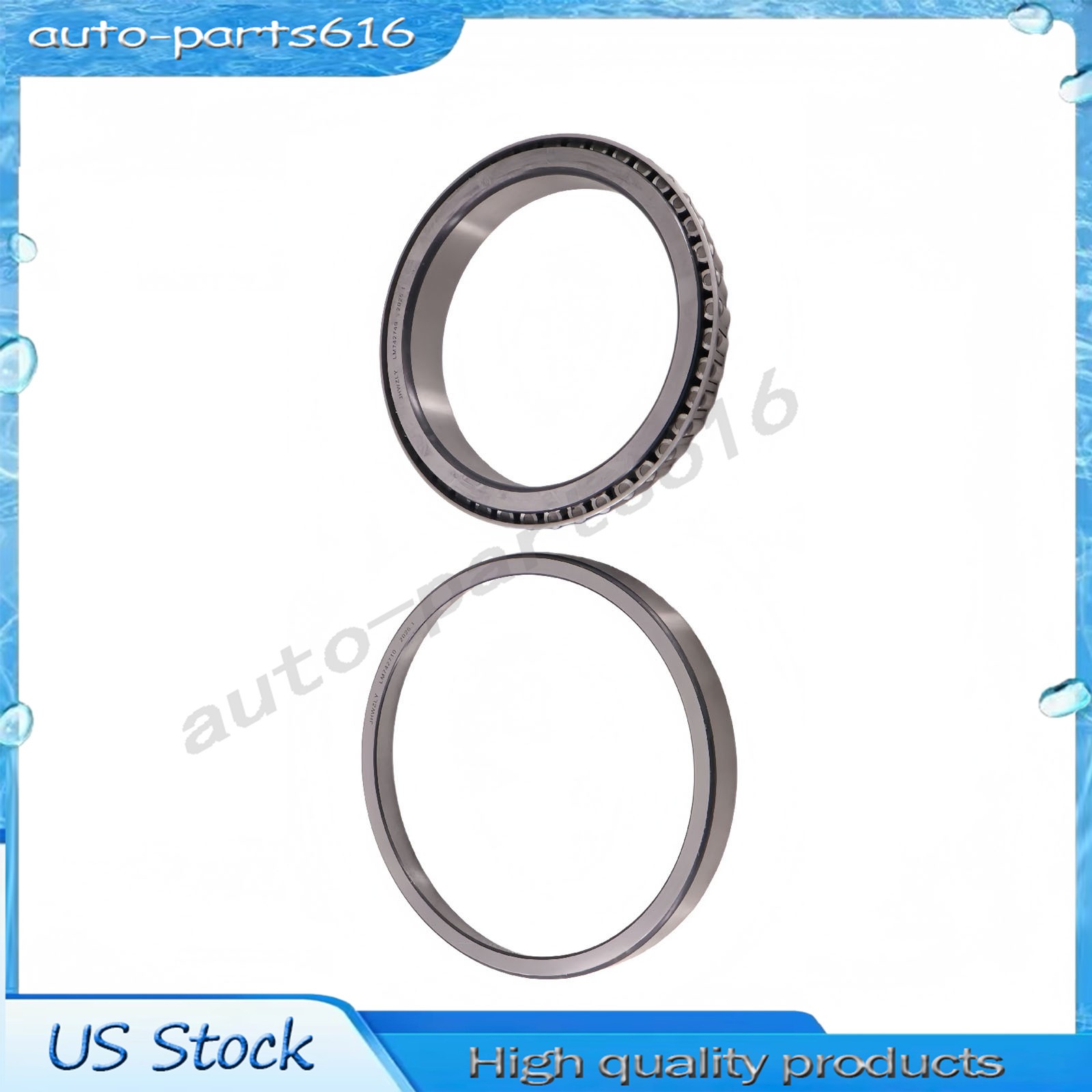 New Tapered Bearing Set Cup and Cone LM742749 LM742710 For Wheel Hub New
